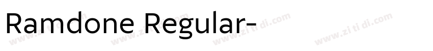 Ramdone Regular字体转换